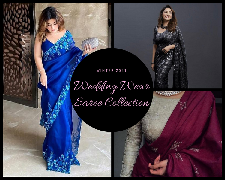 Traditional Wedding Wear Saree Collection 2021 !