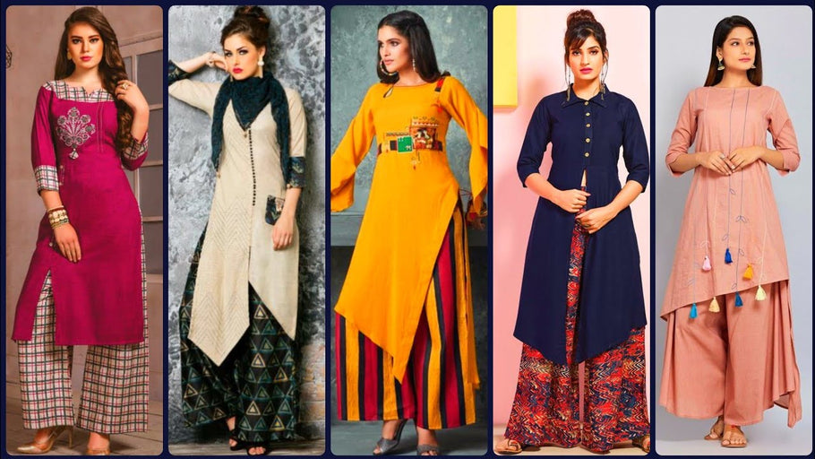Show your love with trendy kurta plazo sets with different design collection