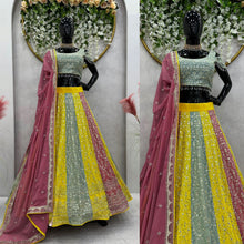 Load image into Gallery viewer, Wedding Wear Georgette Multi Color Lehenga Choli

