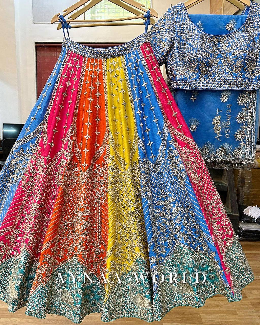 Multi Colour Embroidary And Sequence Work Wedding Wear Lehenga Choli With Beautiful Duppata