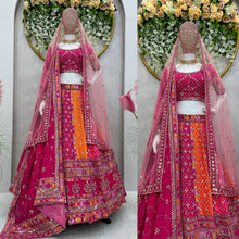 Load image into Gallery viewer, Wedding Wear Georgette Heavy Designer Lehenga Choli

