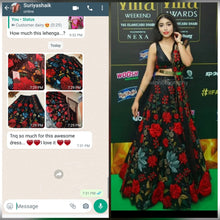 Load image into Gallery viewer, Designer Black Mono Net Sequence And Embroidery Work Lehenga Choli
