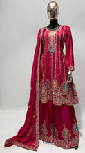Load image into Gallery viewer, Party Wear Chinon Silk Embroidered Showroom Quality Suit
