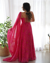 Load image into Gallery viewer, Party Wear Chiffon Printed Ready to Wear Anarkali Gown For Girls
