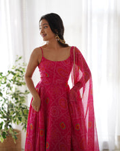 Load image into Gallery viewer, Party Wear Chiffon Printed Ready to Wear Anarkali Gown For Girls
