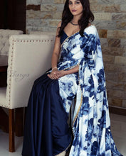 Load image into Gallery viewer, Beautiful Satin Silk Printed Satin Silk Saree
