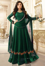 Load image into Gallery viewer, Lovely Georgette Thread Embroidered Finest Work Semi Stitched Anarkali Salwar Suit
