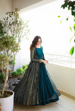 Load image into Gallery viewer, Rama Color Georgette Ready to Wear Gown
