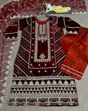 Load image into Gallery viewer, Party Wear Velvet Heavy Embroidered Ready to Wear Salwar Suit
